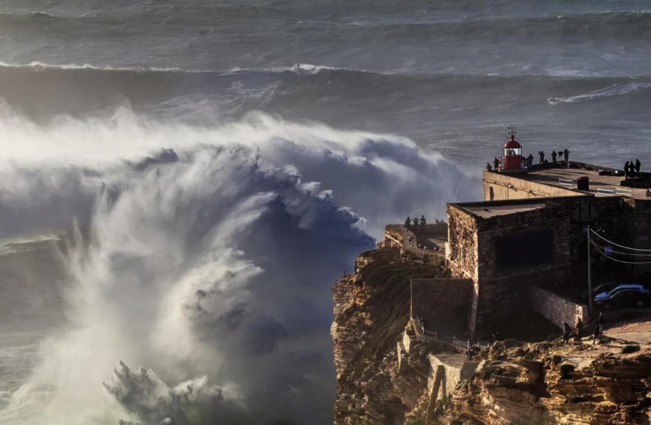Casa Na Onda Liberdade Apartment Nazare Bagian luar foto